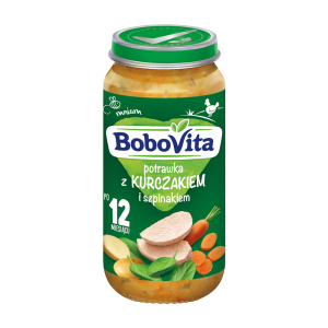Bobovita Danie Potrawka Z Kurczakiem I Szpinakiem 250g