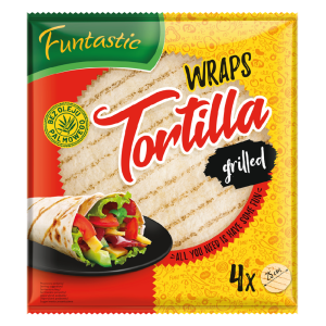 Funtastic Tortilla pszenna grillowana 4 szt x 25cm 250g