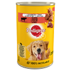 Pedigree z wołowiną w galaretce, mokra karma dla psów, puszka 400g