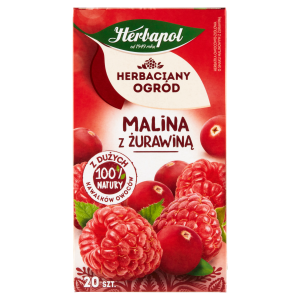 Herbapol Herbaciany Ogród herbata malina z żurawiną 20 torebek 54g