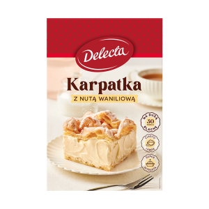 Delecta Ciasto Karpatka z nutą waniliową 375g