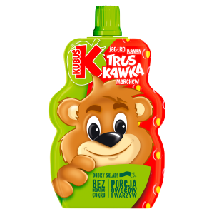 Kubuś mus 100% truskawka-jabłko-banan-marchewka 100g