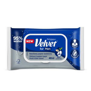 Velvet papier toaletowy nawilżany For Men 48 szt