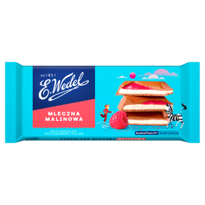 E. Wedel czekolada mleczna malinowa 100g