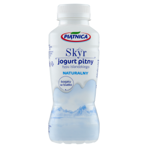 Piątnica skyr jogurt pitny typu islandzkiego naturalny 330ml