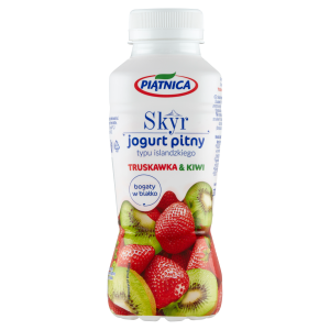 Piątnica skyr jogurt pitny typu islandzkiego truskawka&kiwi 330ml