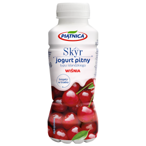 Piątnica skyr jogurt pitny typu islandzkiego wiśnia 330ml