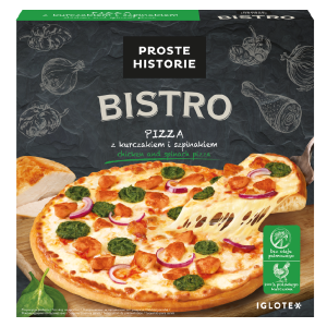 Proste Historie Pizza bistro z kurczakiem i szpinakiem 435g