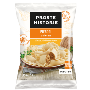 PROSTE HISTORIE Pierogi z mięsem 450g