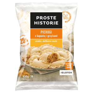 Proste Historie pierogi z kapustą i grzybami 450g