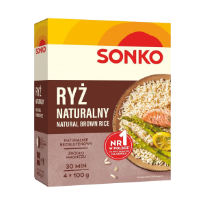 Sonko ryż naturalny brązowy (4x100 g) 400g