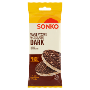 Sonko wafle ryżowe w czekoladzie deserowej 65g