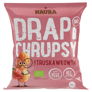 Chrupki o smaku truskawkowym BIO 50 g