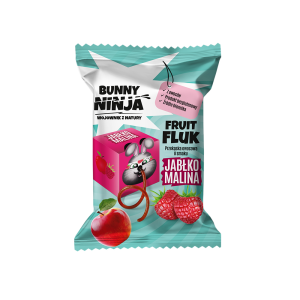 Ninja Bunny przekąska owocowa Fruit Fluk o smaku jabłko-malina 15 g