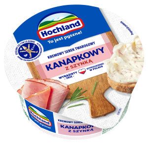 Hochland kanapkowy serek kremowy z szynką 130g