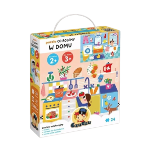 CzuCzu Co robimy W domu Puzzle 2+ 3+