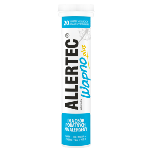 Allertec Wapno Plus z kwercetyną, suplement diety, 20 tabletek musujących