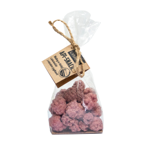 Łysoń Api Snacks Malina z miodem i pyłkiem w białej czekoladzie 50g