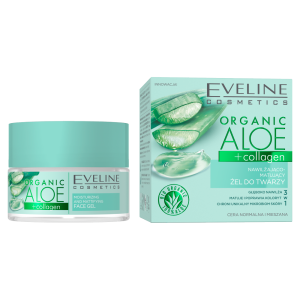 Organic Aloe + Collagen Nawilżająco-matujący żel do twarzy
