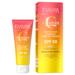 Vitamin C 3 x Action Nawilżająco-ochronny krem do twarzy SPF 50