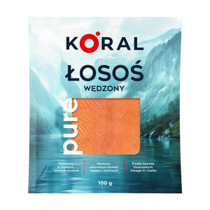 Koral łosoś wędzony plastry 100g