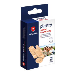 Aptamed Plastry zestaw uniwersalny 20 sztuk