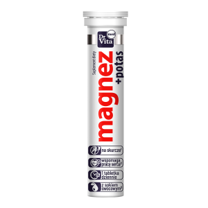 Dr Vita Magnez + potas suplement diety 20 tabletek musujących
