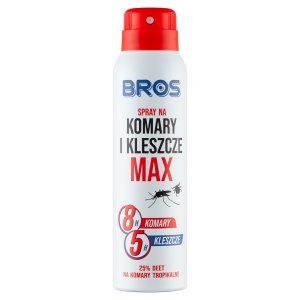 Bros Spray na komary i kleszcze MAX 25% DEET 90ml