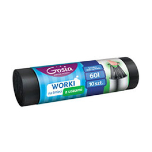 Gosia worki na śmieci z uszami 60l/10szt