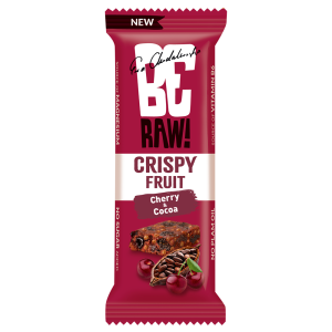 BeRAW Crispy Fruit Baton owocowy Wiśnia Kakao 40g