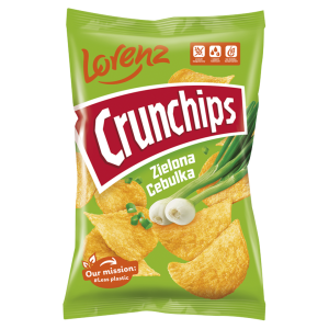 Crunchips Zielona Cebulka chipsy 130g