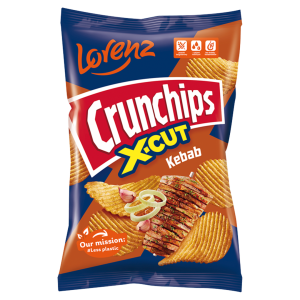 Crunchips X-Cut Kebab chipsy 130g