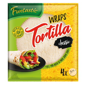 Funtastic Tortilla pszenna 4 szt x 25cm 250g