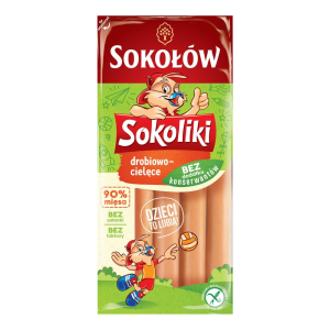 Sokołów Sokoliki parówki drobiowo-cielęce 140g