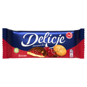 Delicje ciastka wiśniowe 147g