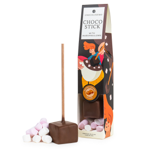 Chocolissimo Chocostick Słony Karmel z piankami marshmallow 40g