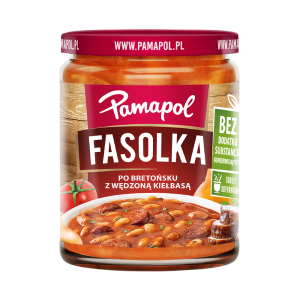 Fasolka po bretońsku z wędzoną kiełbasą 500 g