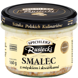 Smalec z mięskiem i skwarkami 160 g
