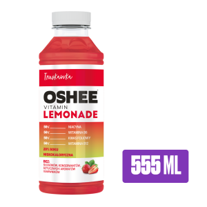 Oshee Vitamin Lemonade Truskawka 555ml