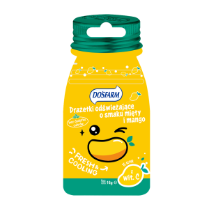 Dosfarm Drażetki odświeżające mięta i mango 16 g
