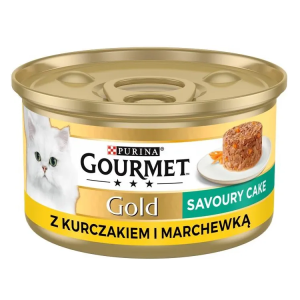 Gourmet Gold Savoury Cake z kurczakiem i marchewką, puszka 85g