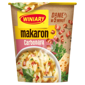 Winiary makaron Carbonara z wędzonym boczkiem i śmietanką 50g
