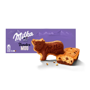 Milka Tender Moo ciastko biszkoptowe z kawałkami czekolady mlecznej 140g