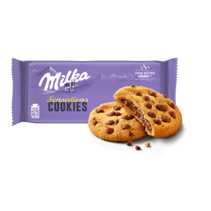 Milka Sensations ciastka z kawałkami czekolady mlecznej 156g
