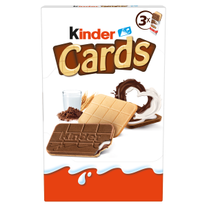 Kinder Cards wafel wypełniony mlecznym i kakaowym nadzieniem 79g
