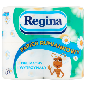 Regina Papier rumiankowy 3 warstwy 150 listków 4szt