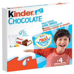 Kinder Chocolate batoniki z mlecznej czekolady z nadzieniem mlecznym 50g