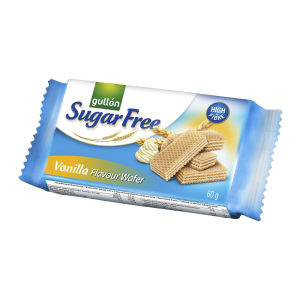 Gullón Wafle waniliowe bez dodatku cukru 60g