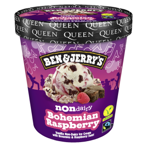 B&J VEGAN Bohemian Raspberry lody waniliowe z brownie i sosem malinowym 465ml