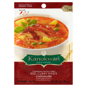 KANOKWAN Pasta curry czerwona bezglutenowa 50g